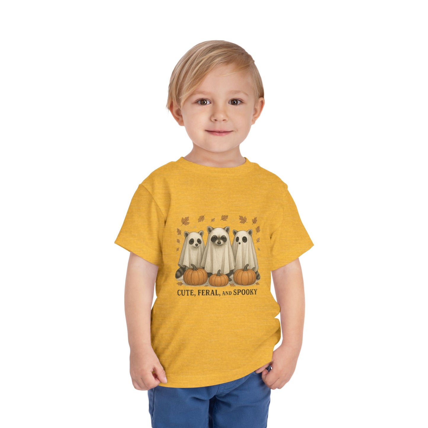 Cute Feral and Spooky Halloween Toddler Tee