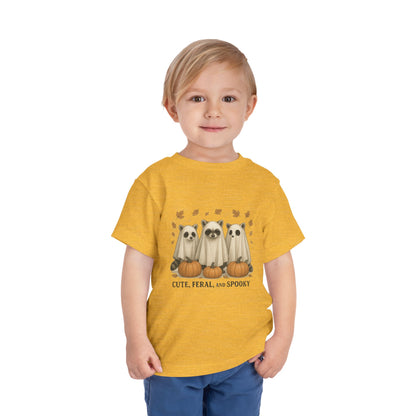 Cute Feral and Spooky Halloween Toddler Tee