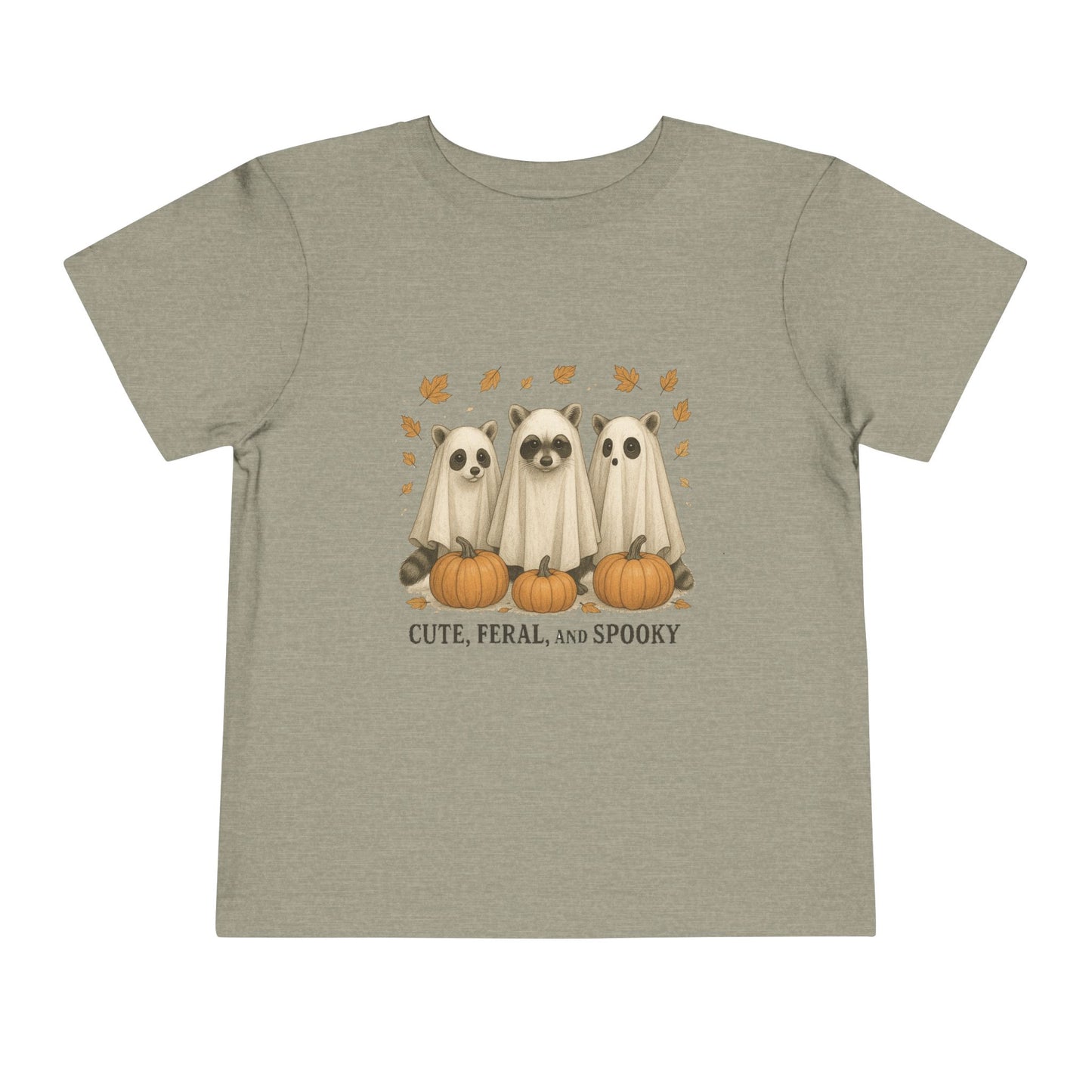 Cute Feral and Spooky Halloween Toddler Tee