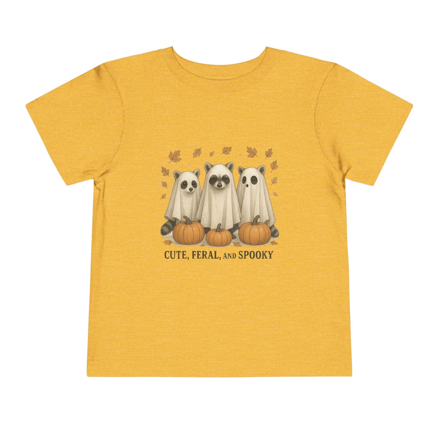 Cute Feral and Spooky Halloween Toddler Tee