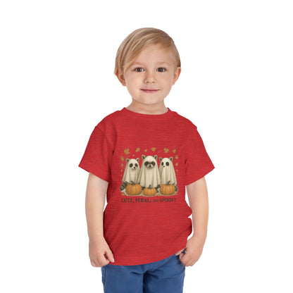 Cute Feral and Spooky Halloween Toddler Tee