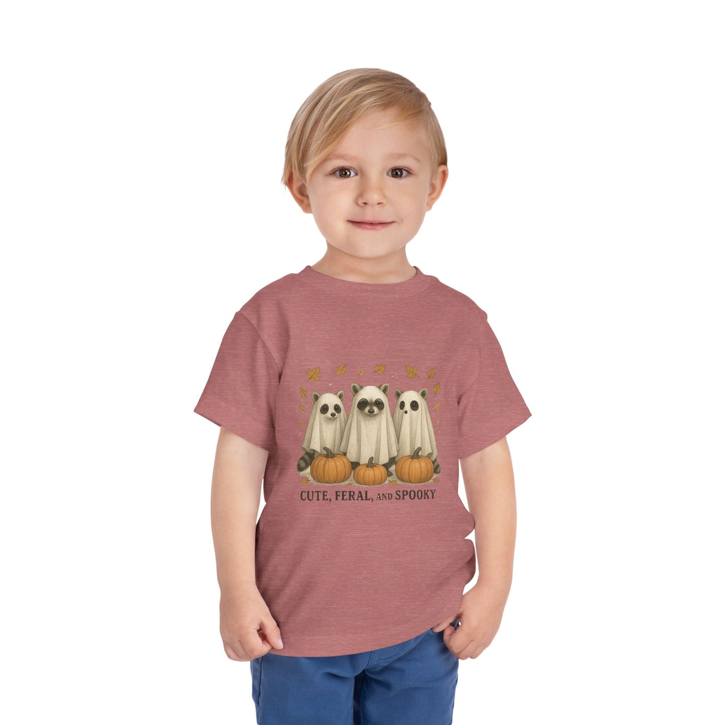 Cute Feral and Spooky Halloween Toddler Tee