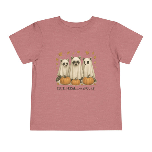 Cute Feral and Spooky Halloween Toddler Tee