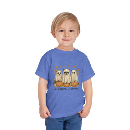 Cute Feral and Spooky Halloween Toddler Tee