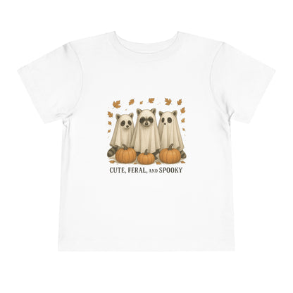Cute Feral and Spooky Halloween Toddler Tee