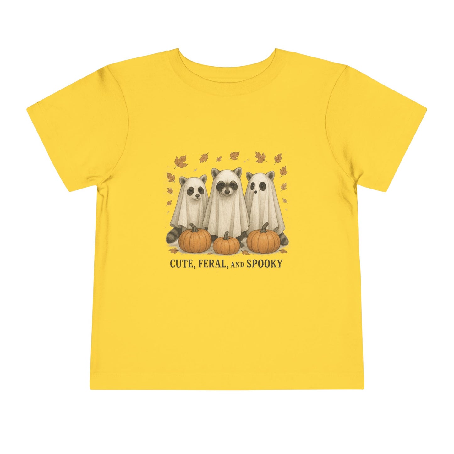 Cute Feral and Spooky Halloween Toddler Tee