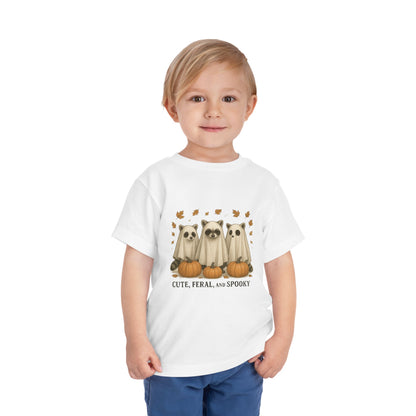 Cute Feral and Spooky Halloween Toddler Tee