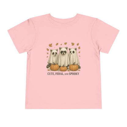Cute Feral and Spooky Halloween Toddler Tee