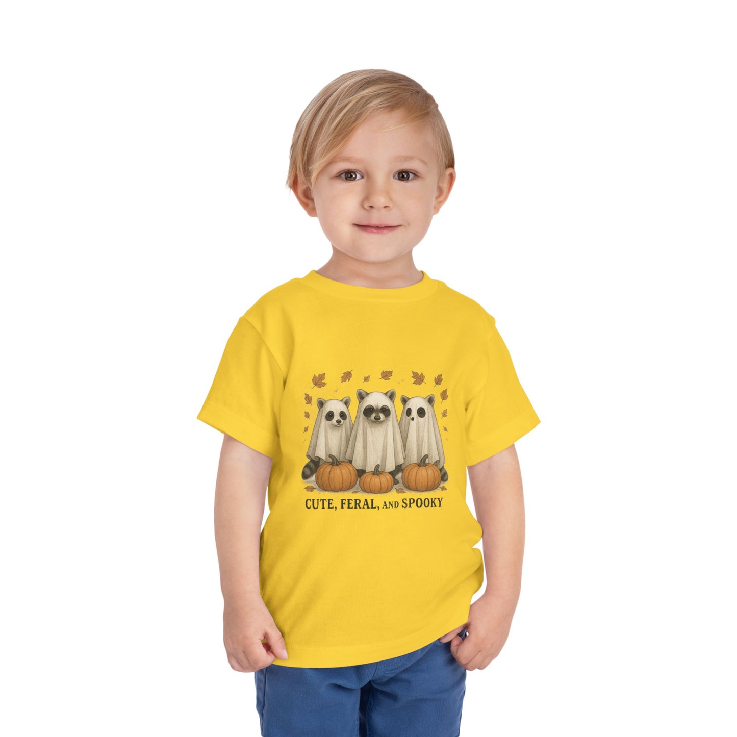 Cute Feral and Spooky Halloween Toddler Tee
