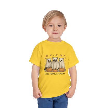 Cute Feral and Spooky Halloween Toddler Tee